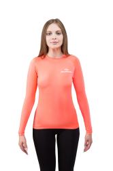Майка лайкровая лонгслив коралл Майка лайкровая лонгслив коралл